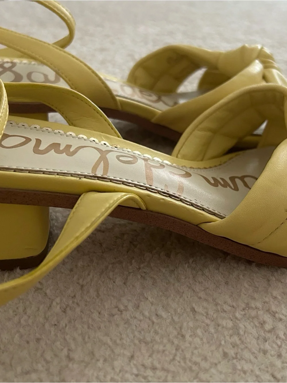 Sam Edelman Lemon Knot Front Ankle-Strap Heels. Size 6 1/2 - Picture 2 of 9
